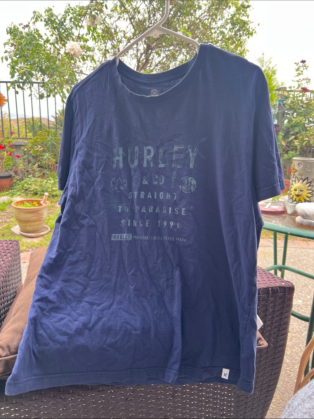 Hurley Navy Short-Sleeve Graphic Tee